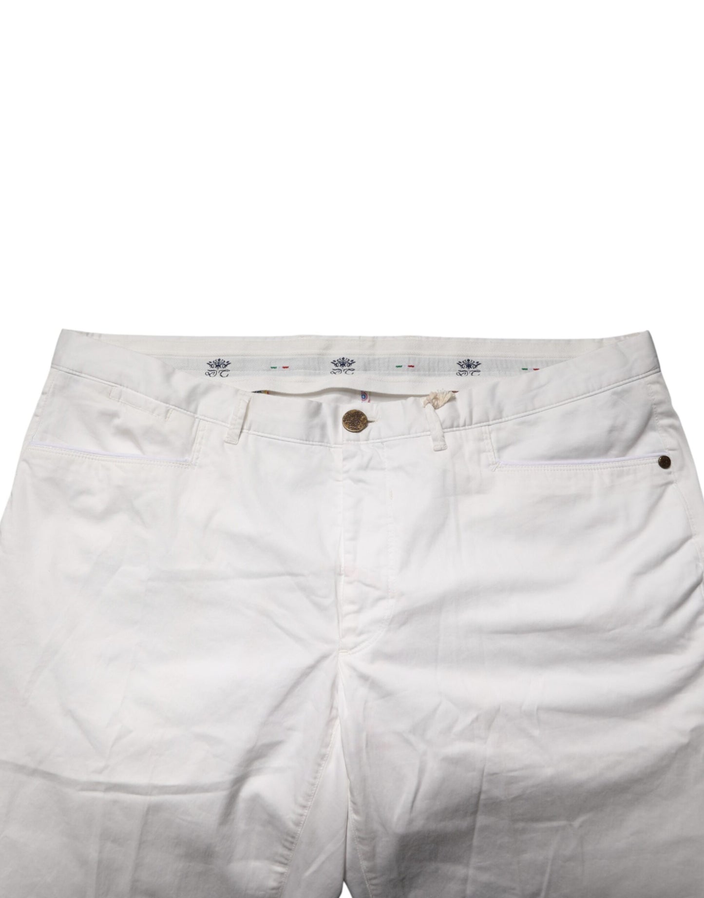 White Tapered Dress Formal Trouser Pants