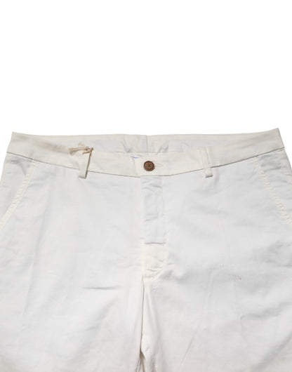 White Tapered Dress Formal Trouser Pants