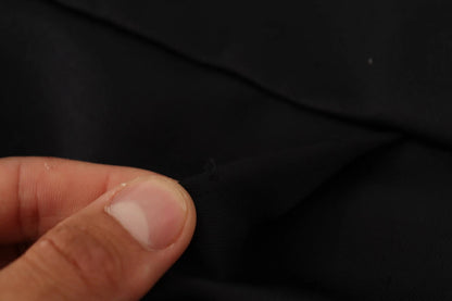 Black Sleeveless Pleated Aline Knee Length Dress