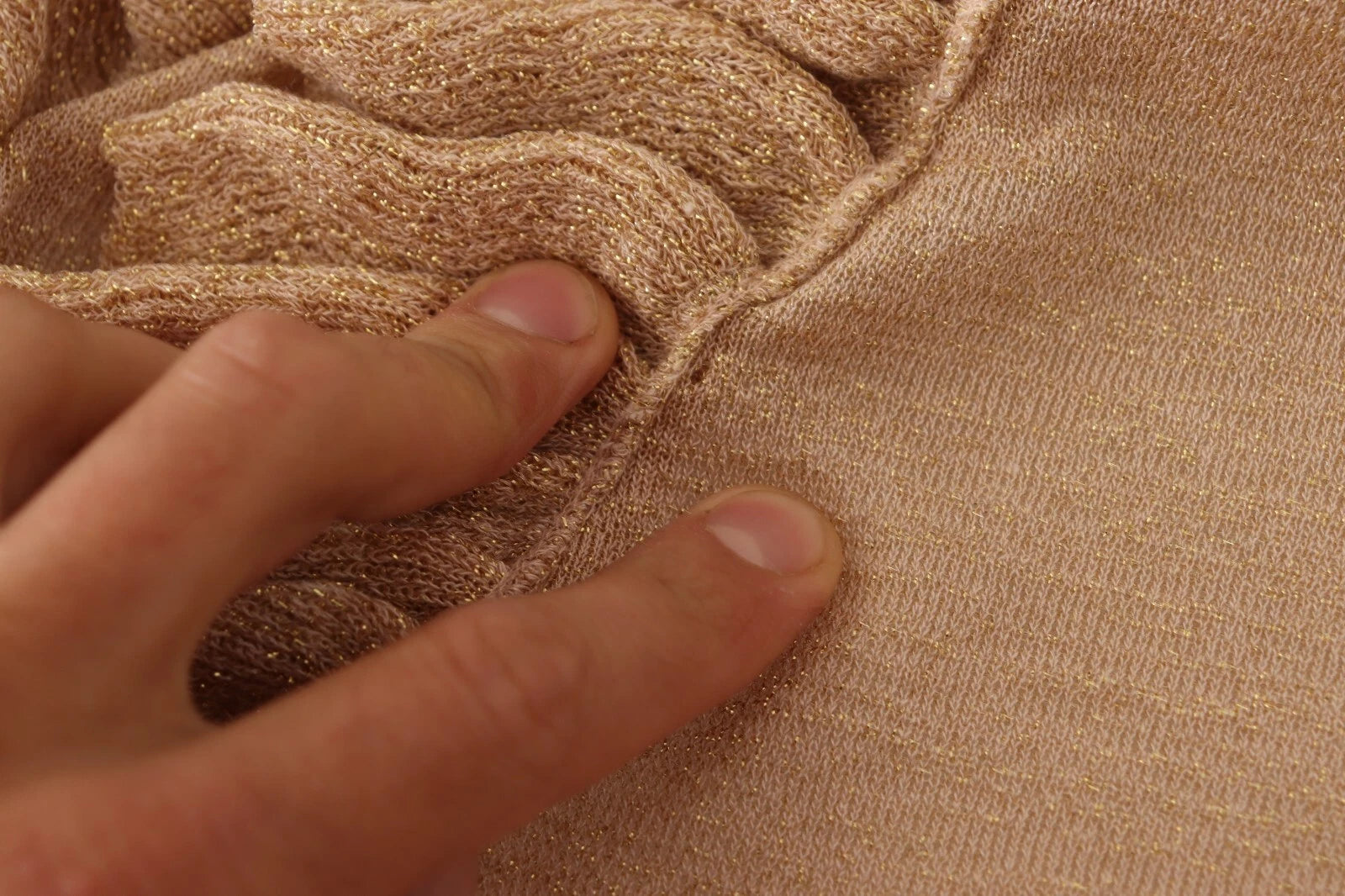 Gold Ruffles Long Sleeves Viscose Cardigan Top