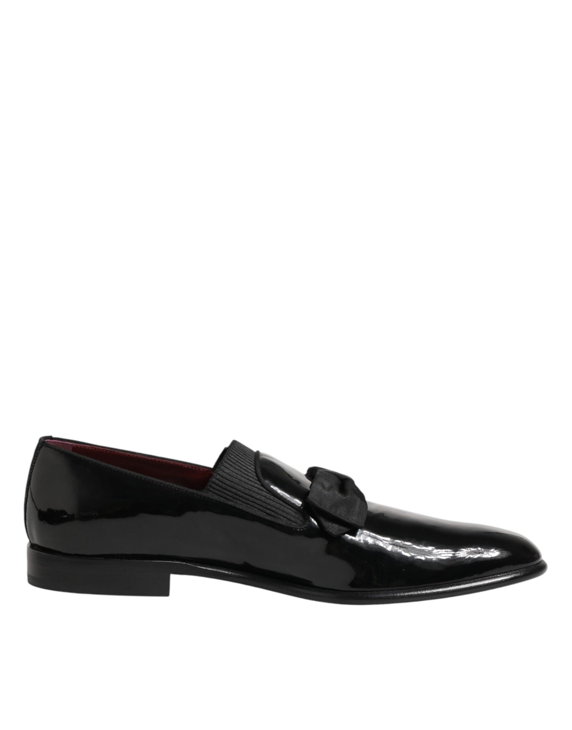 Black Leather Slip On Dress Men Loafers Shoes