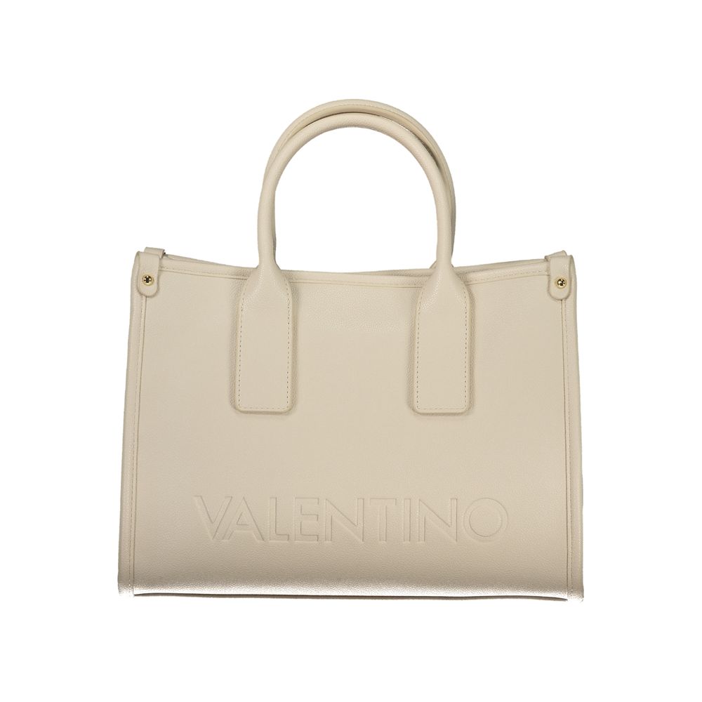 Beige Polyethylene Handbag