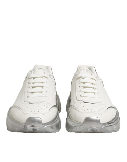 White Silver Daymaster Low Top Sneakers Shoes