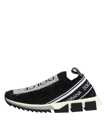 Black Strass Slip On Men Sorrento Sneakers Shoes