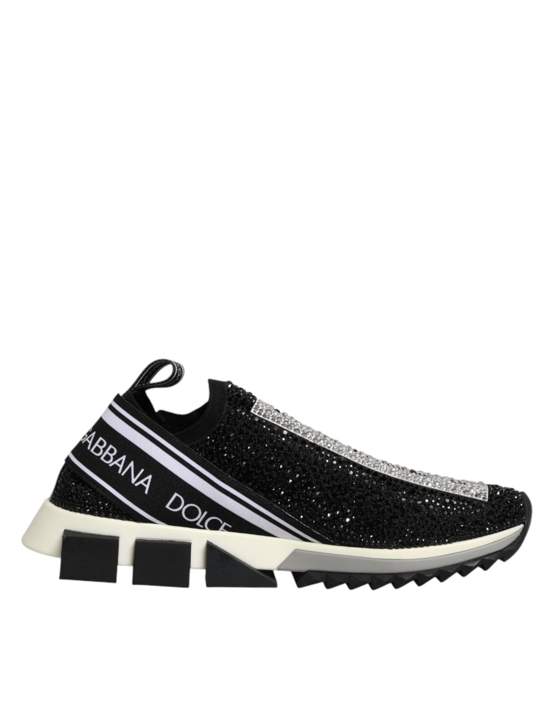 Black Strass Slip On Men Sorrento Sneakers Shoes