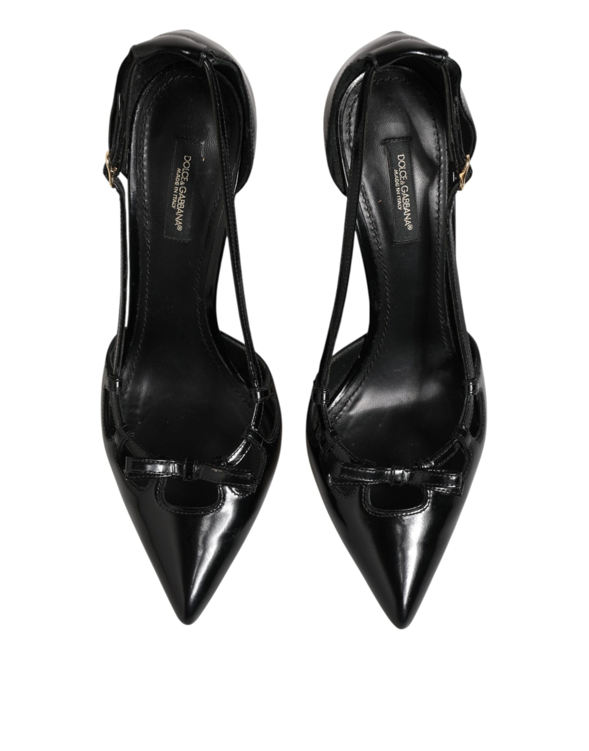 Black Patent Leather High Heels Pumps Shoes