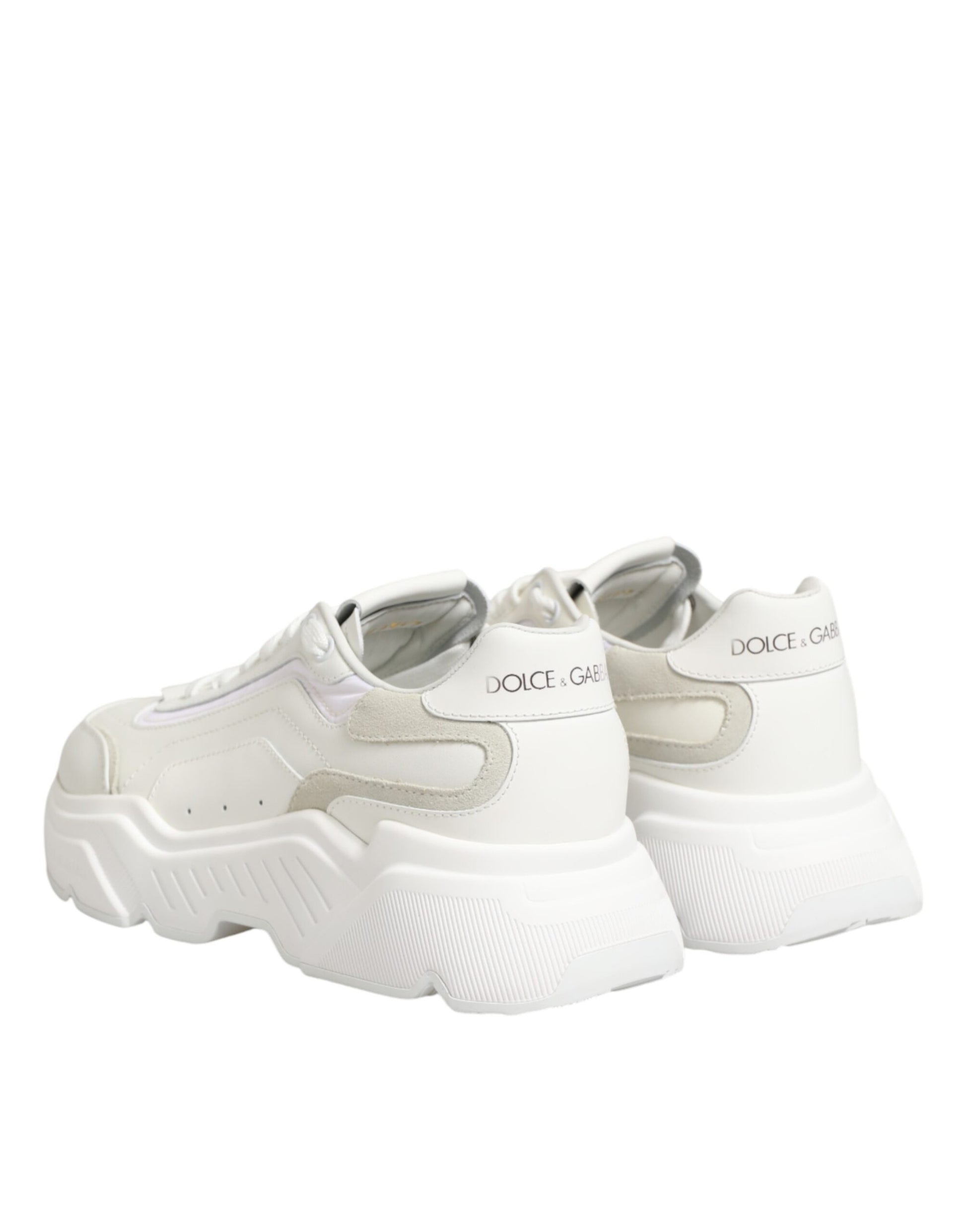 White Leather Daymaster Low Top Sneakers Shoes