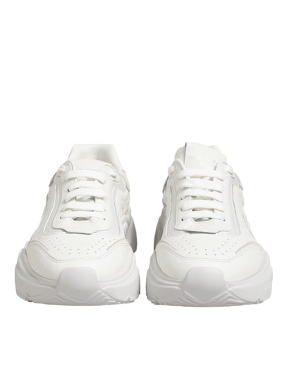 White Leather Daymaster Low Top Sneakers Shoes