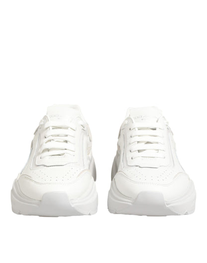 White Leather Daymaster Low Top Sneakers Shoes