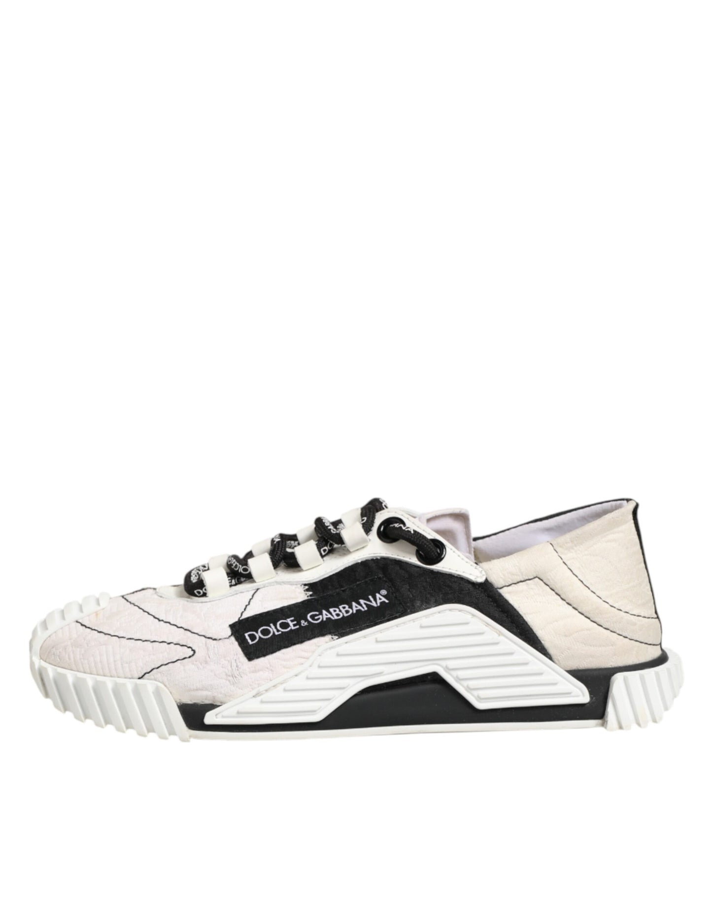 White Black Leather NS1 Sneaker  Shoes