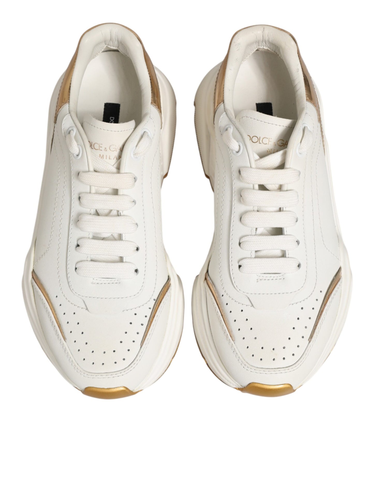 White Gold Daymaster Low Top Sneakers Shoes