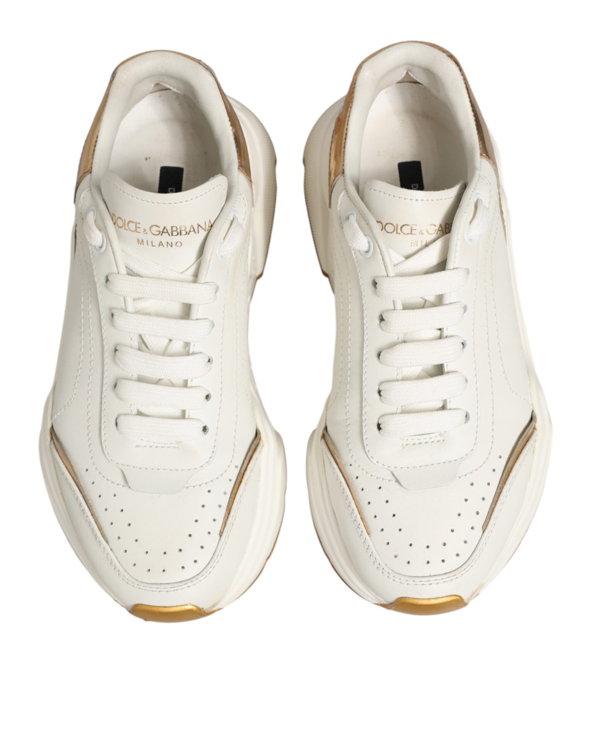 White Gold Daymaster Low Top Sneakers Shoes
