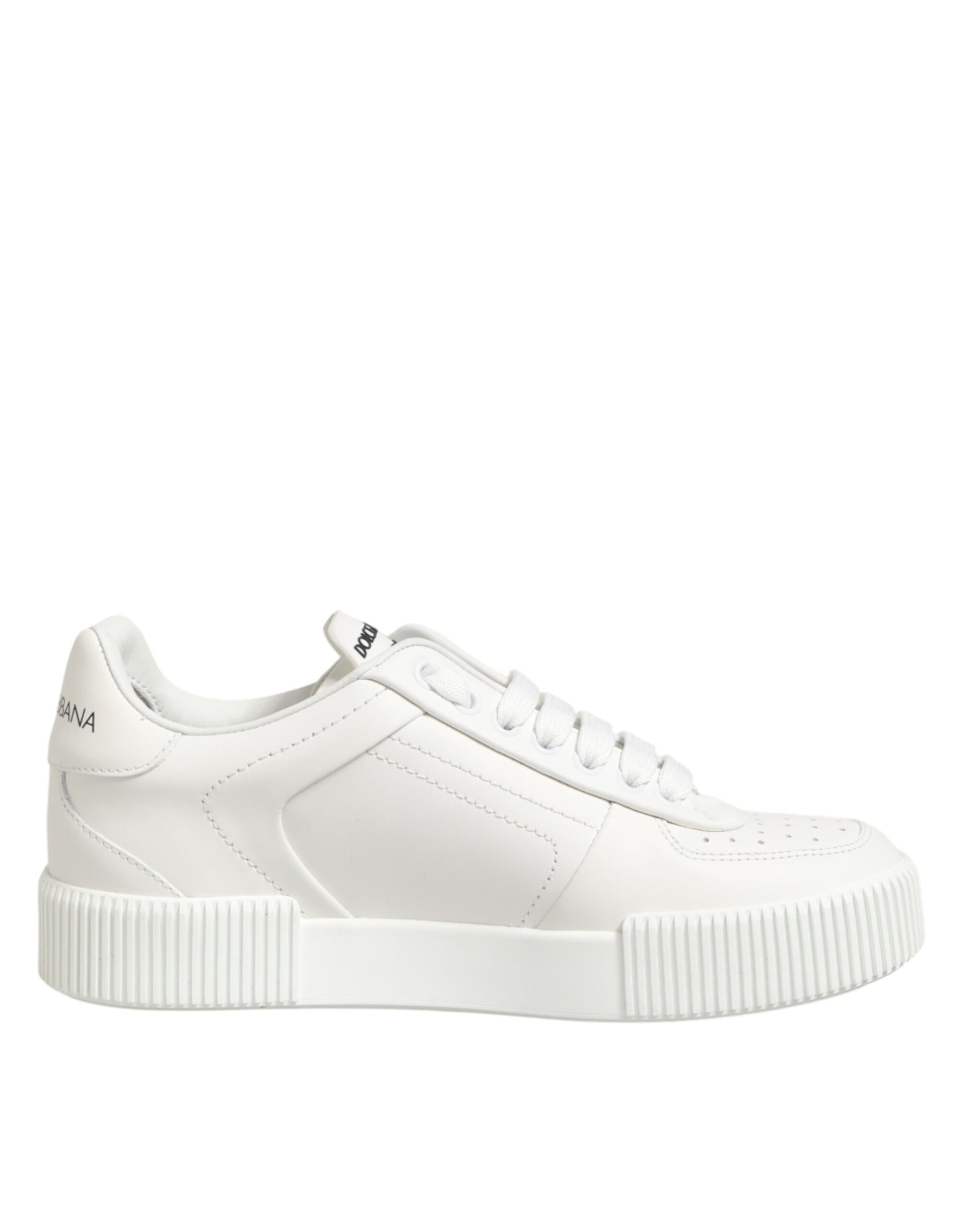 White Leather MIAMI Low Top Sneakers Shoes