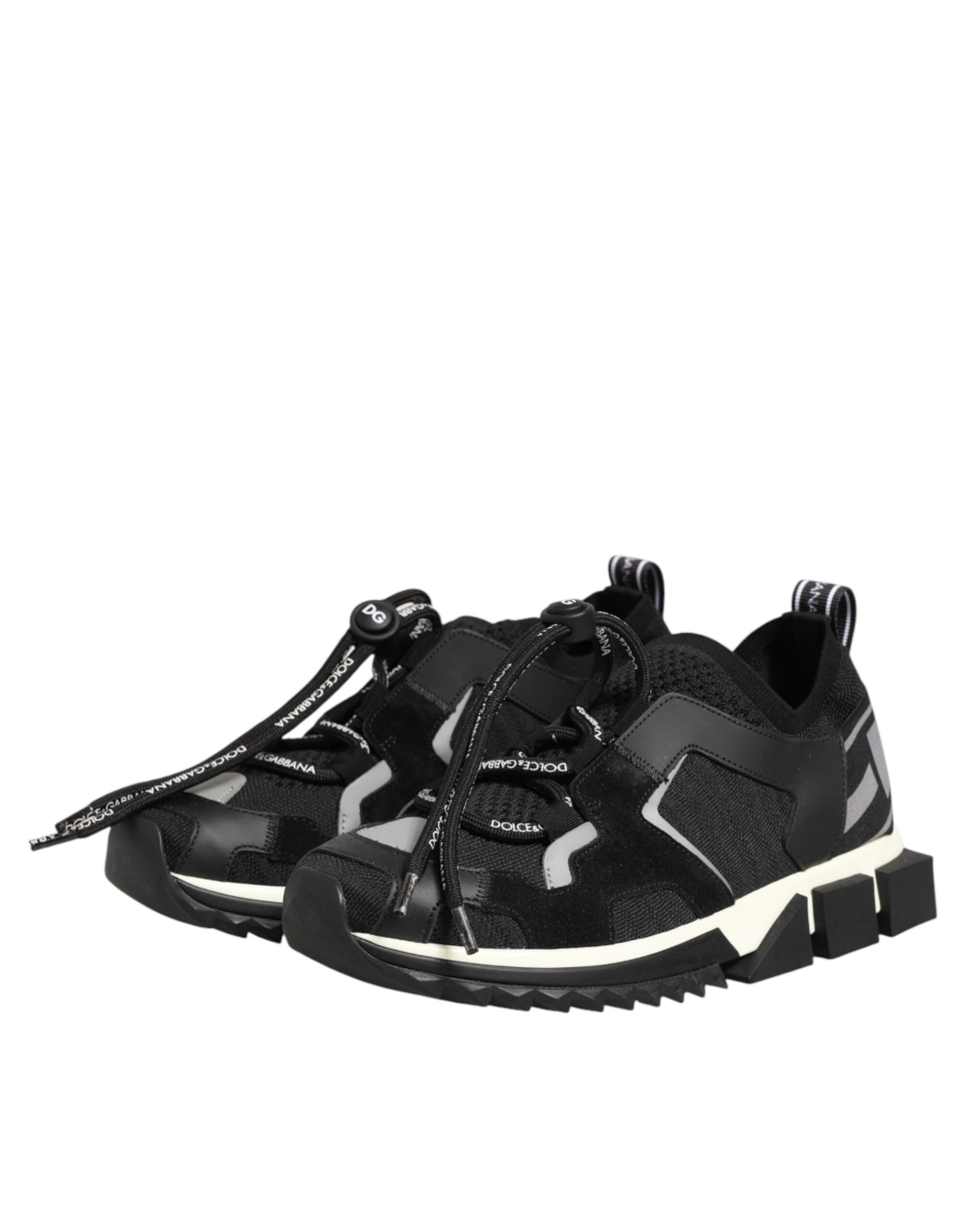Black Mesh Sorrento Trekking Sneakers Shoes