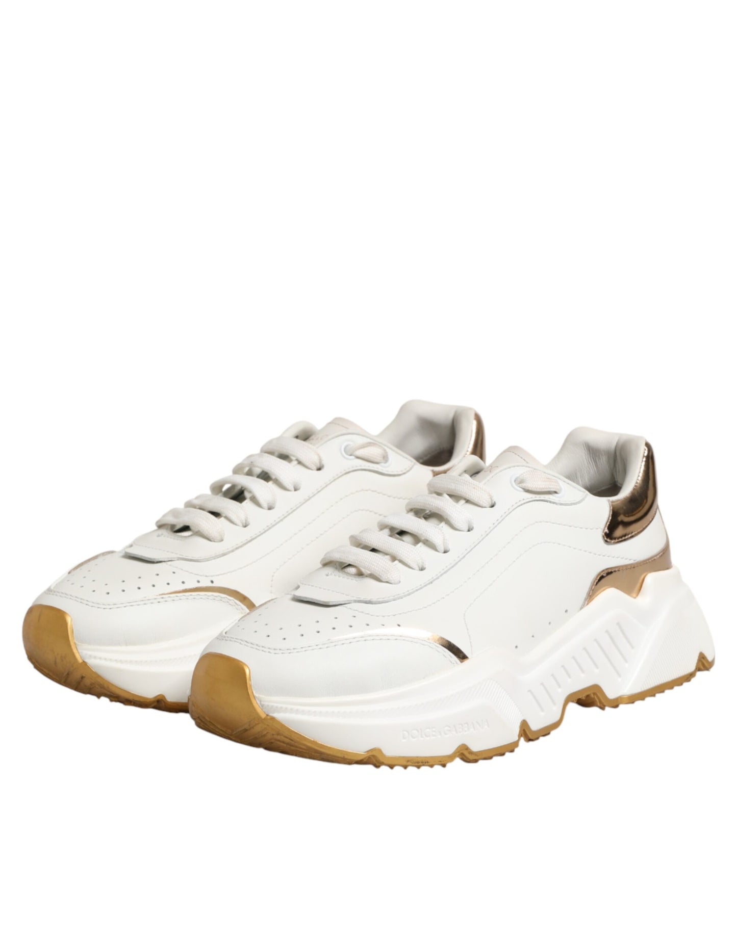 White Gold Daymaster Low Top Sneakers Shoes