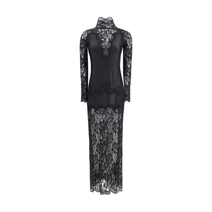 Black Polyamide Long Dress