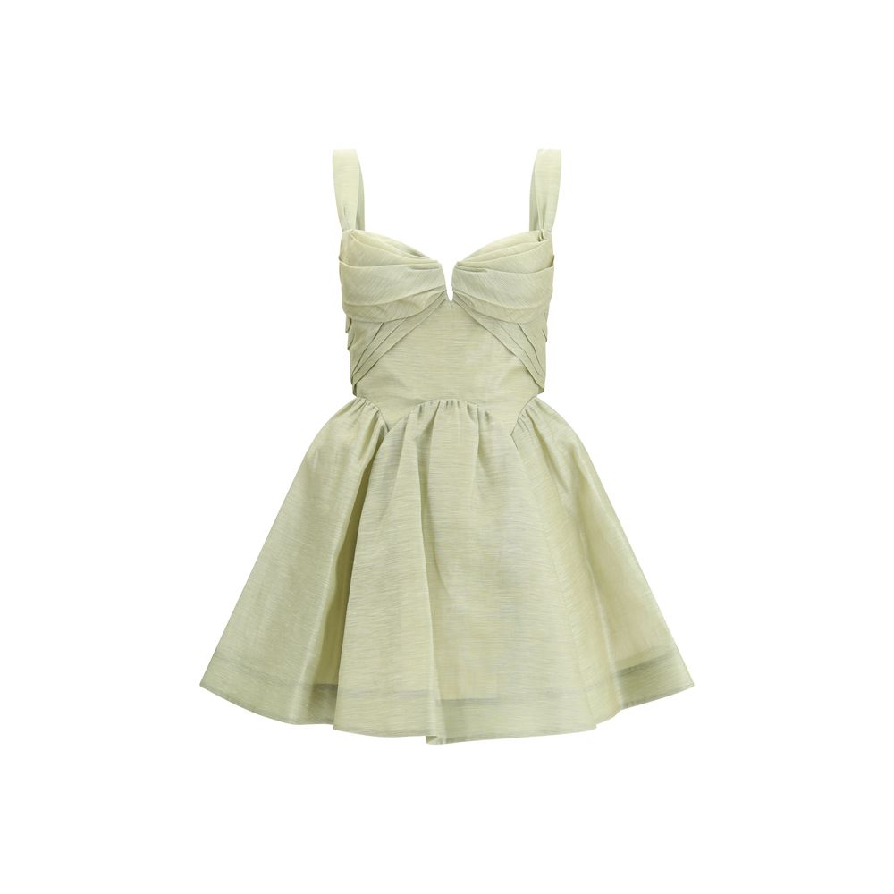 Green Linen Casual Dress