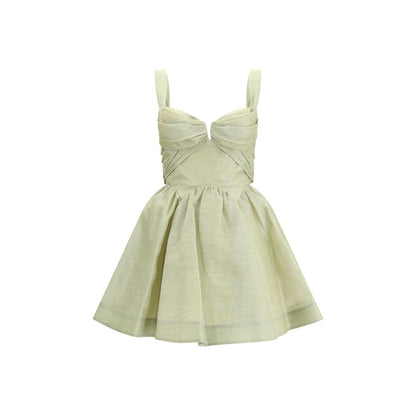 Green Linen Casual Dress