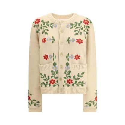 Beige Alpaca Vicugna Pacos Cardigan