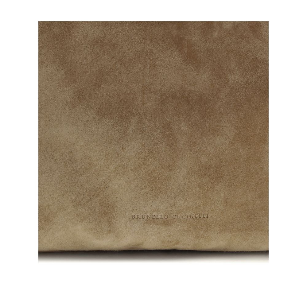 Beige Calf Leather Bos Taurus Handbag