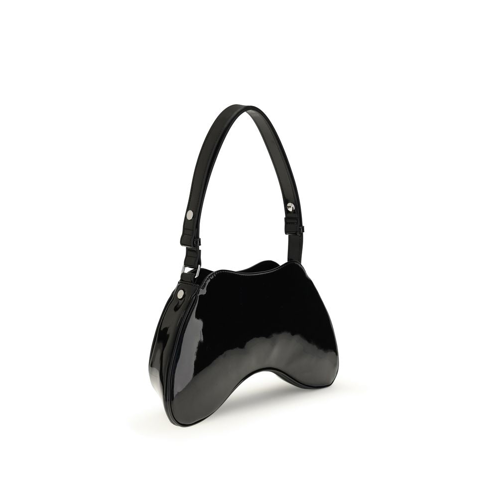 Black Polyethylene Shoulder Bag