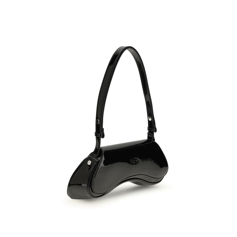 Black Polyethylene Shoulder Bag