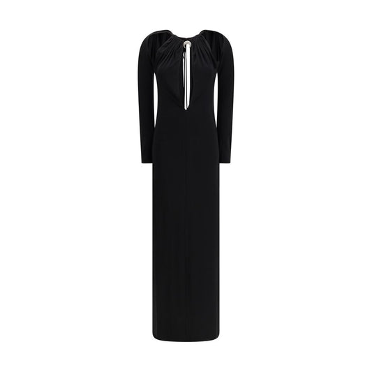 Black Viscose Casual Dress