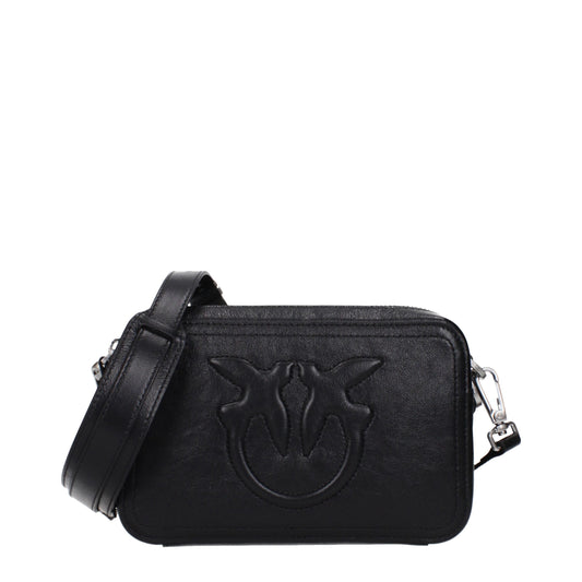 Black Leather Crossbody Bag