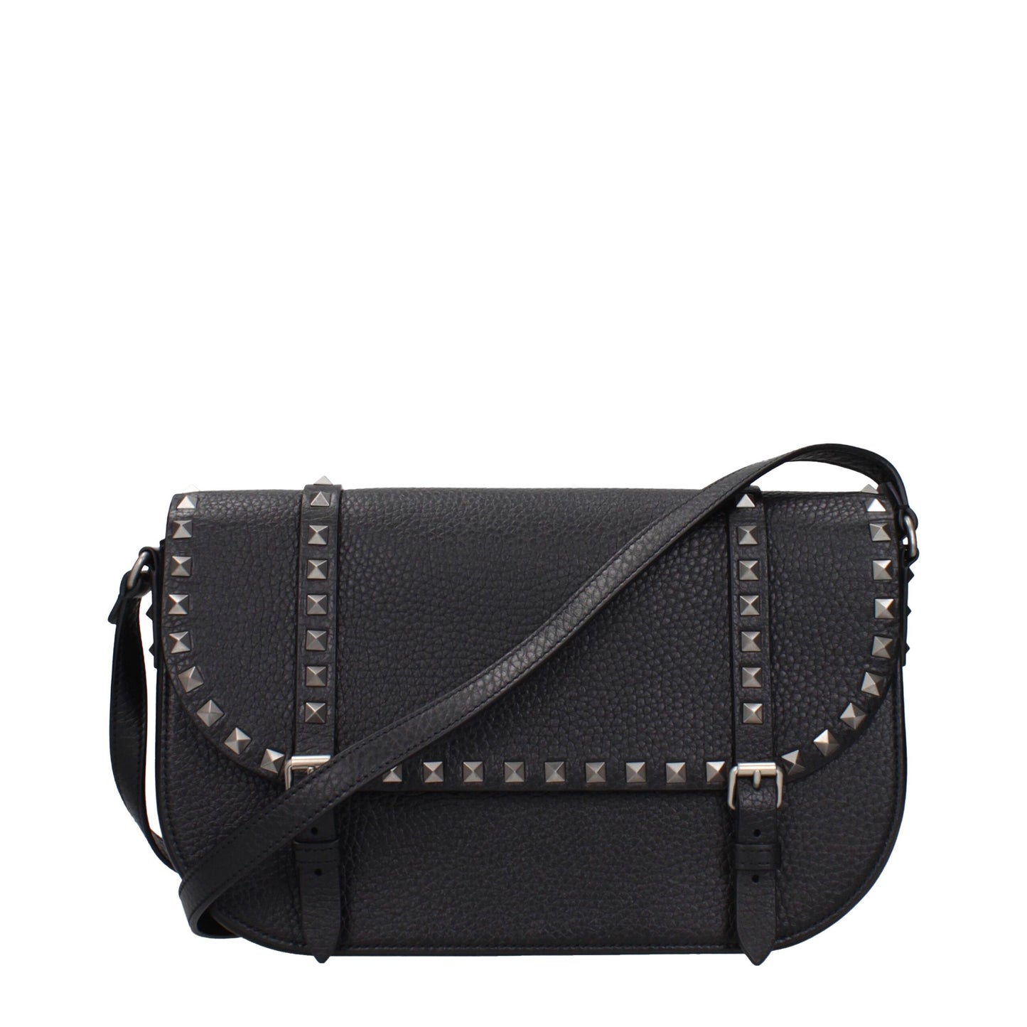 Black Leather Crossbody Bag