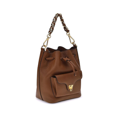 Brown Calf Leather Bos Taurus Backet Bag
