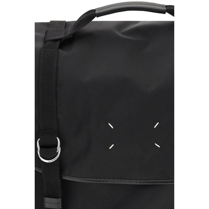 Black Polyamide Shoulder Bag