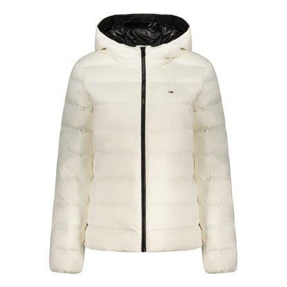 White Polyester Women's Jacket