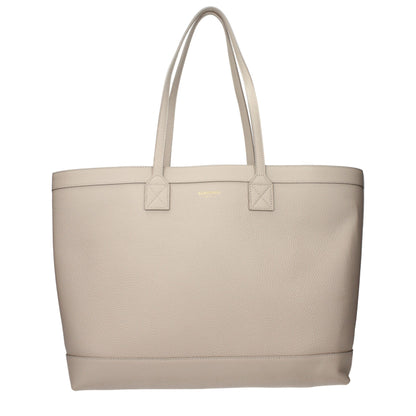 Beige Leather Shoulder Bag