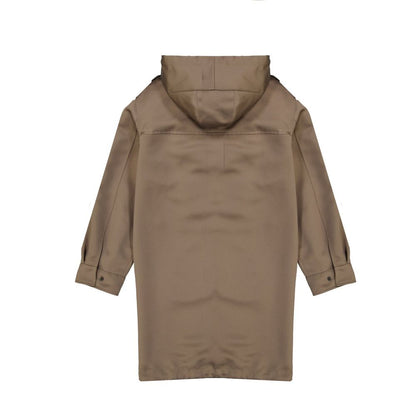 Brown Polyester Parka