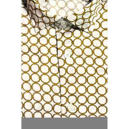 White Viscose Men Shirt