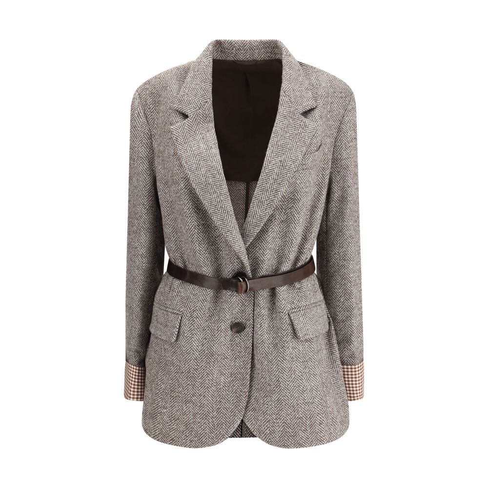 Brown Fleece Wool Coat