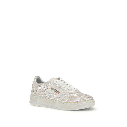 White Rubber Low Top Sneakers
