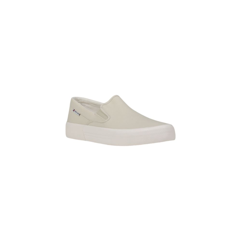 Beige Recycled Cotton Slip-On Loafers