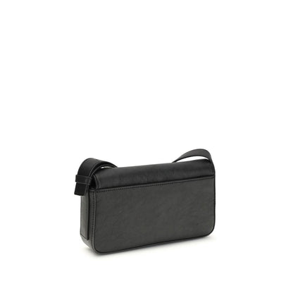 Black Calf Leather Bos Taurus Shoulder Bag