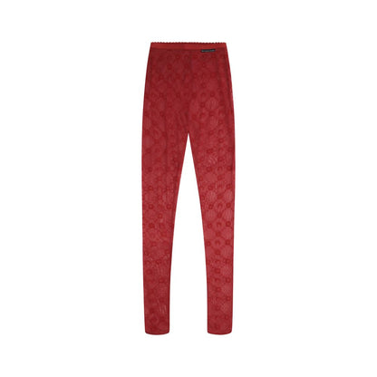 Red Polyamide Socks