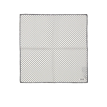 Black And White Silk Clutch Bag