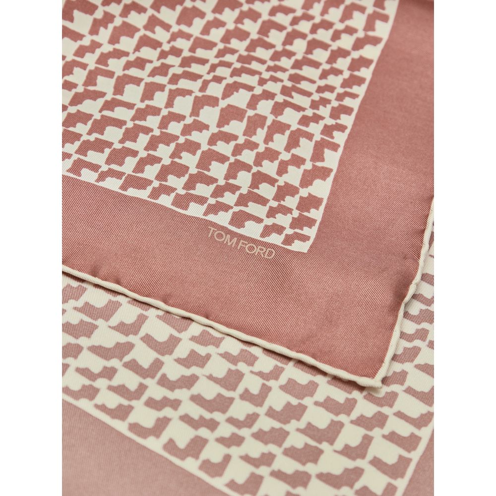 Brown Silk Clutch Bag