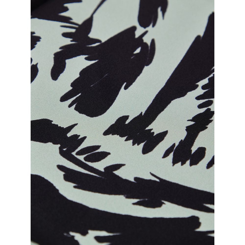 Gray Silk Clutch Bag