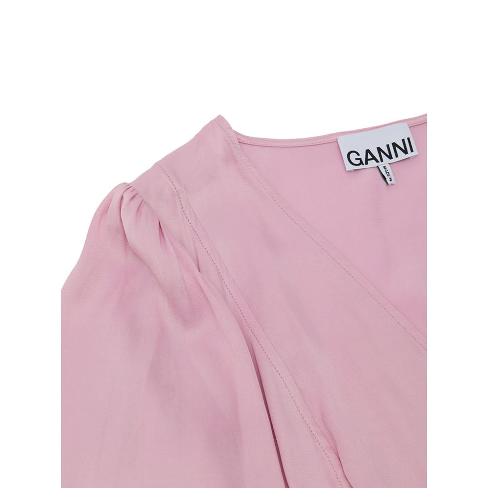Pink Satin Tank Tops