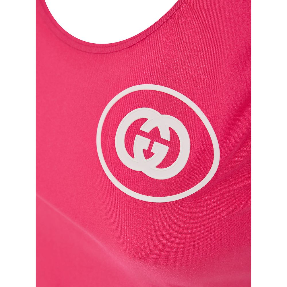 Fuchsia Polyamide Tank Tops