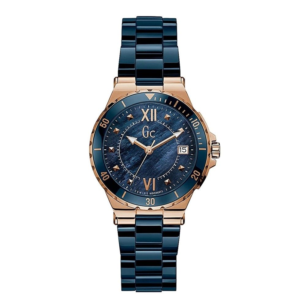 Blue Stainless Steel Dress Watch