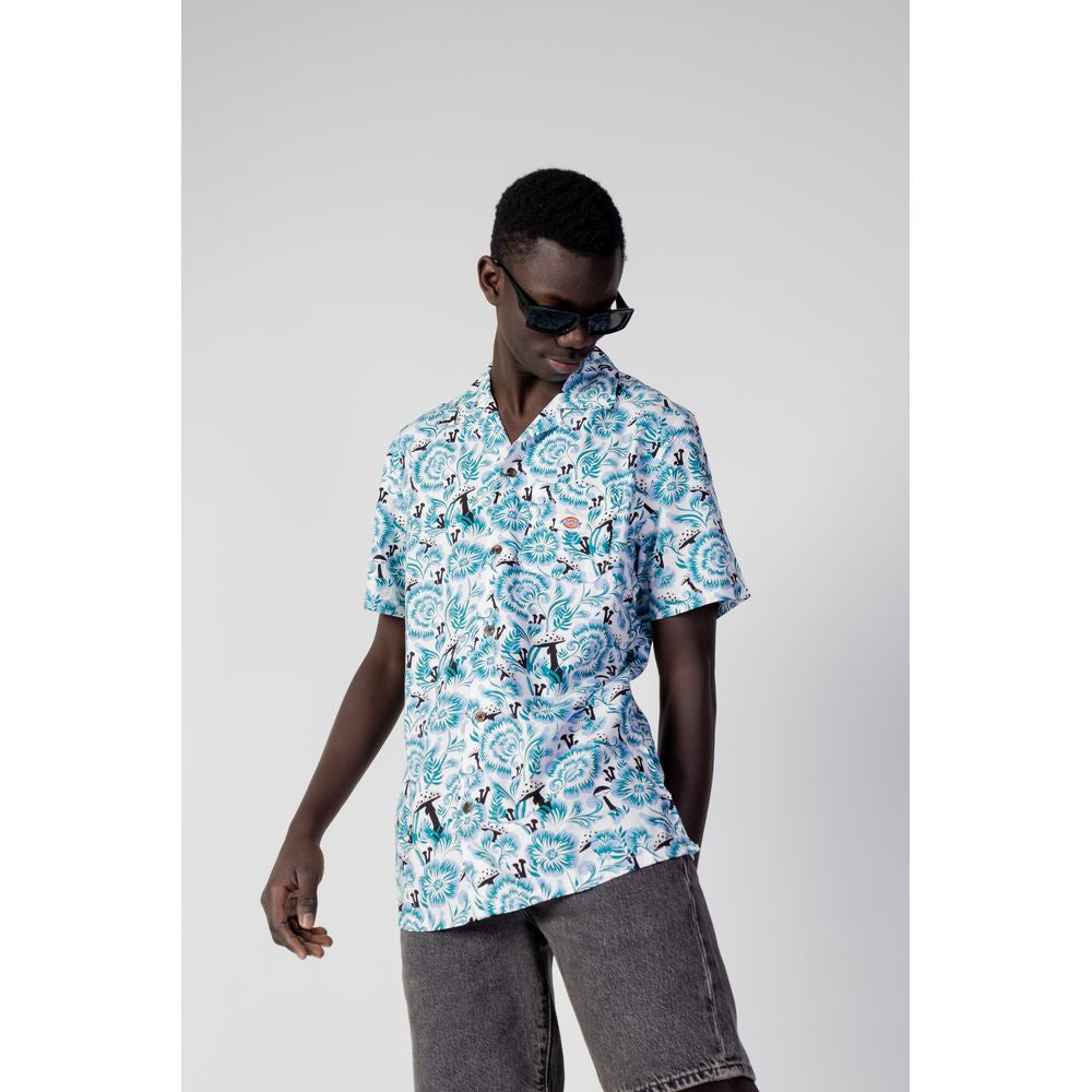 Blue Cotton Shortsleeve Shirt
