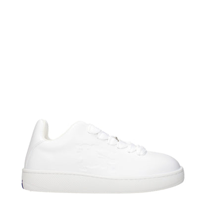 White Leather Low Top Sneakers