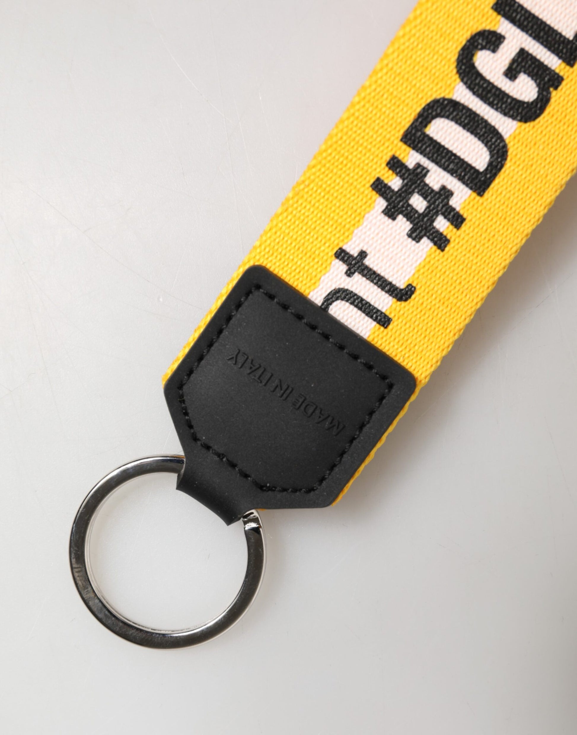 Multicolor Logo Polyester Brass Holder Keychain Keyring