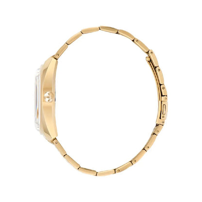 Gold Stainless Steel Dress Watch